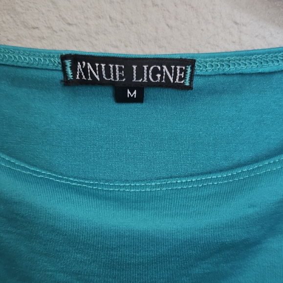 A'nue Ligne Teal Tank Top s/m - Picture 3 of 7